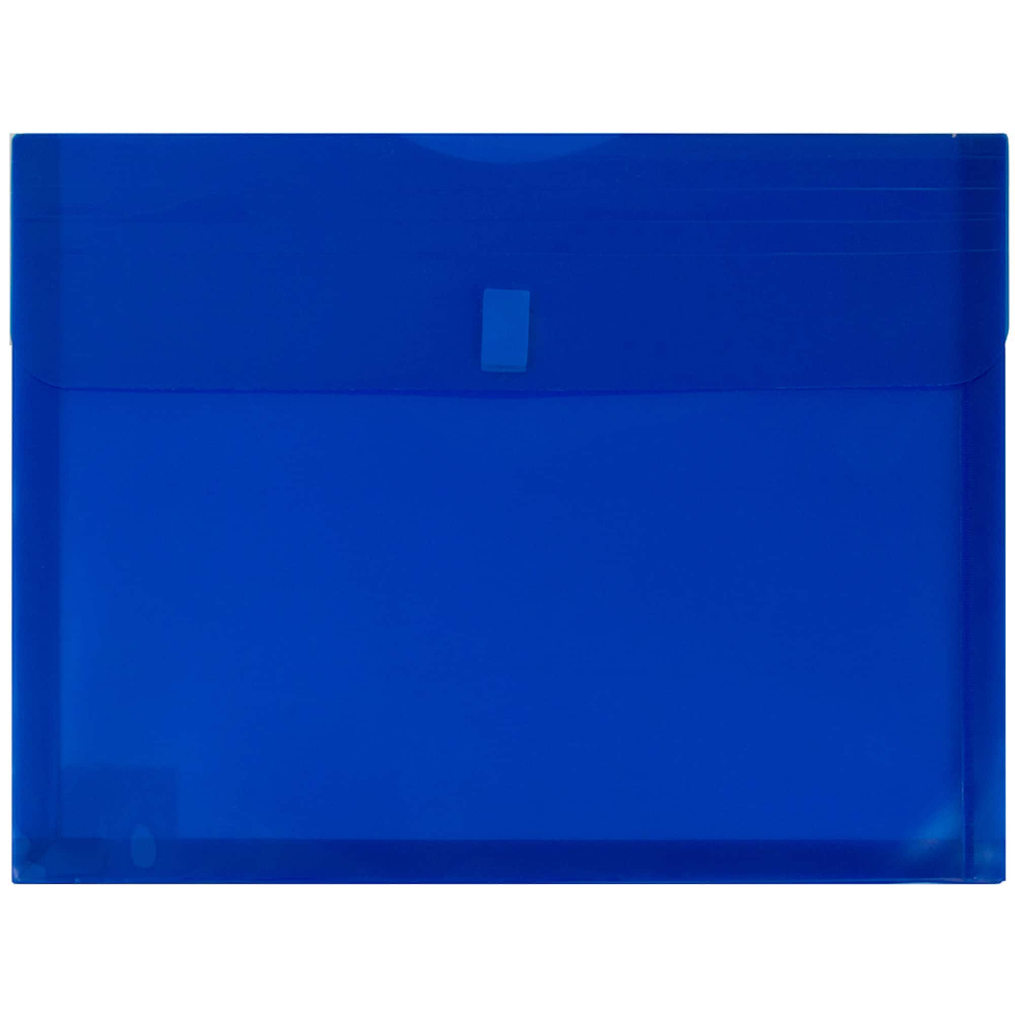 JAM Paper 9.75" x 13" Plastic Hook & Loop Closure Envelopes